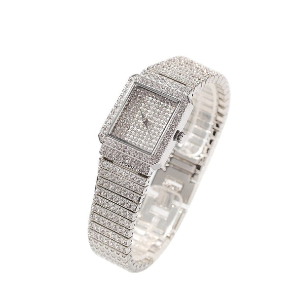 Icy Square Bracelet Watch