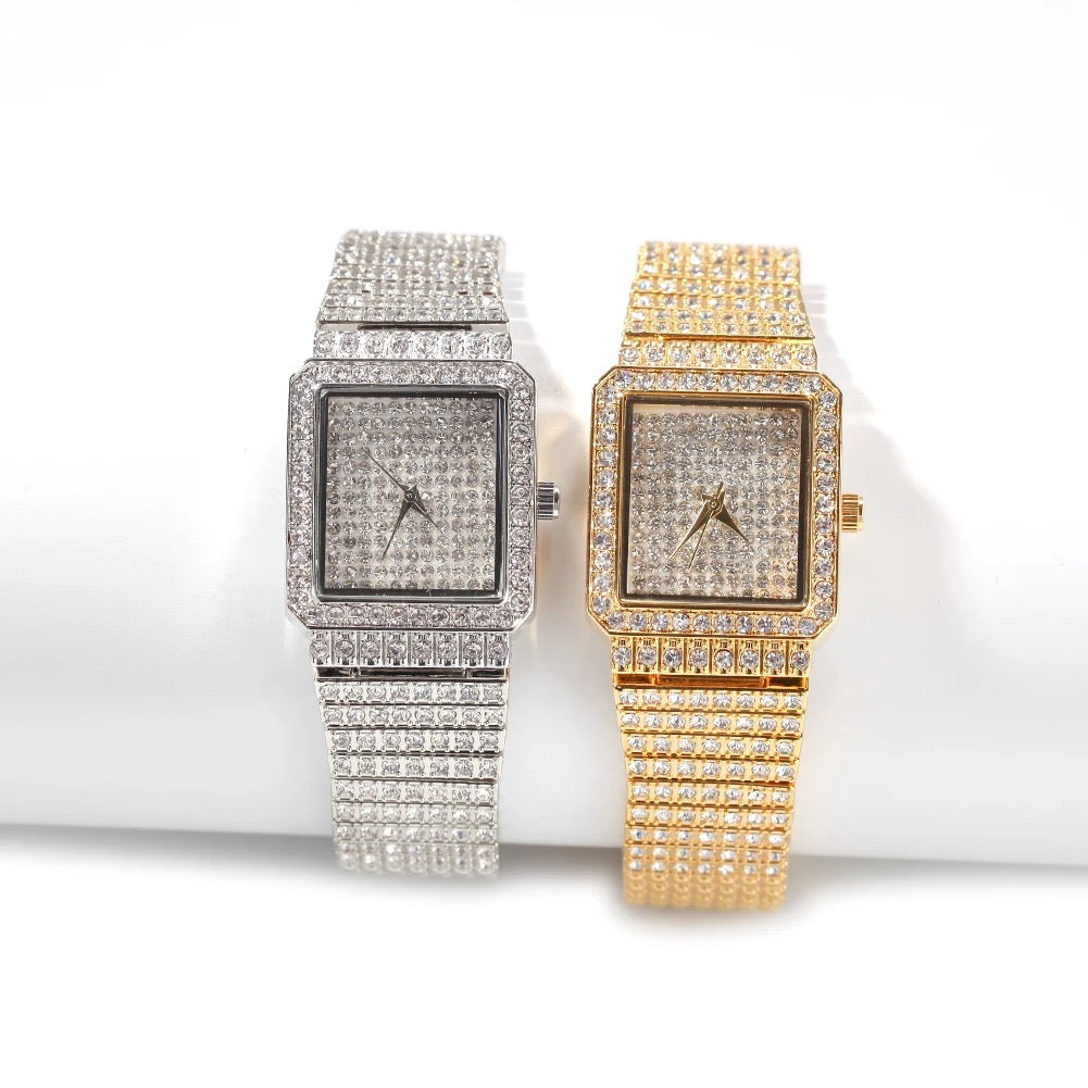Icy Square Bracelet Watch