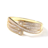 Thick Square Baguette Bangle