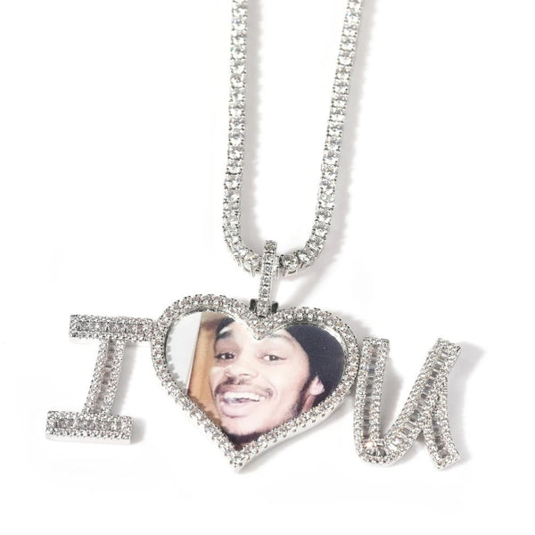 I Love You Photo Necklace