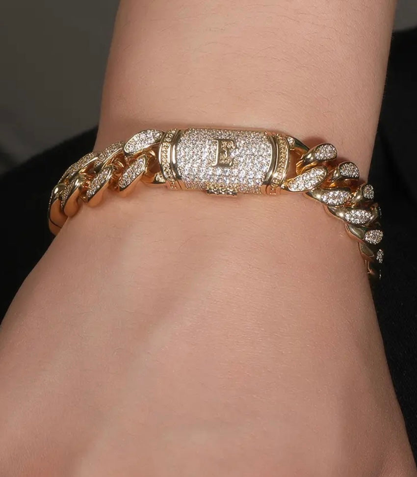 Custom Initial Cuban Bracelet