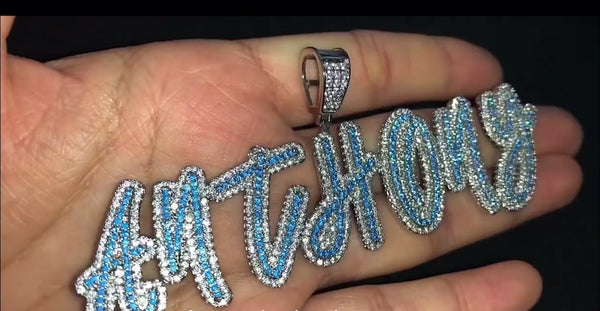 Two Tone Custom Name Chain