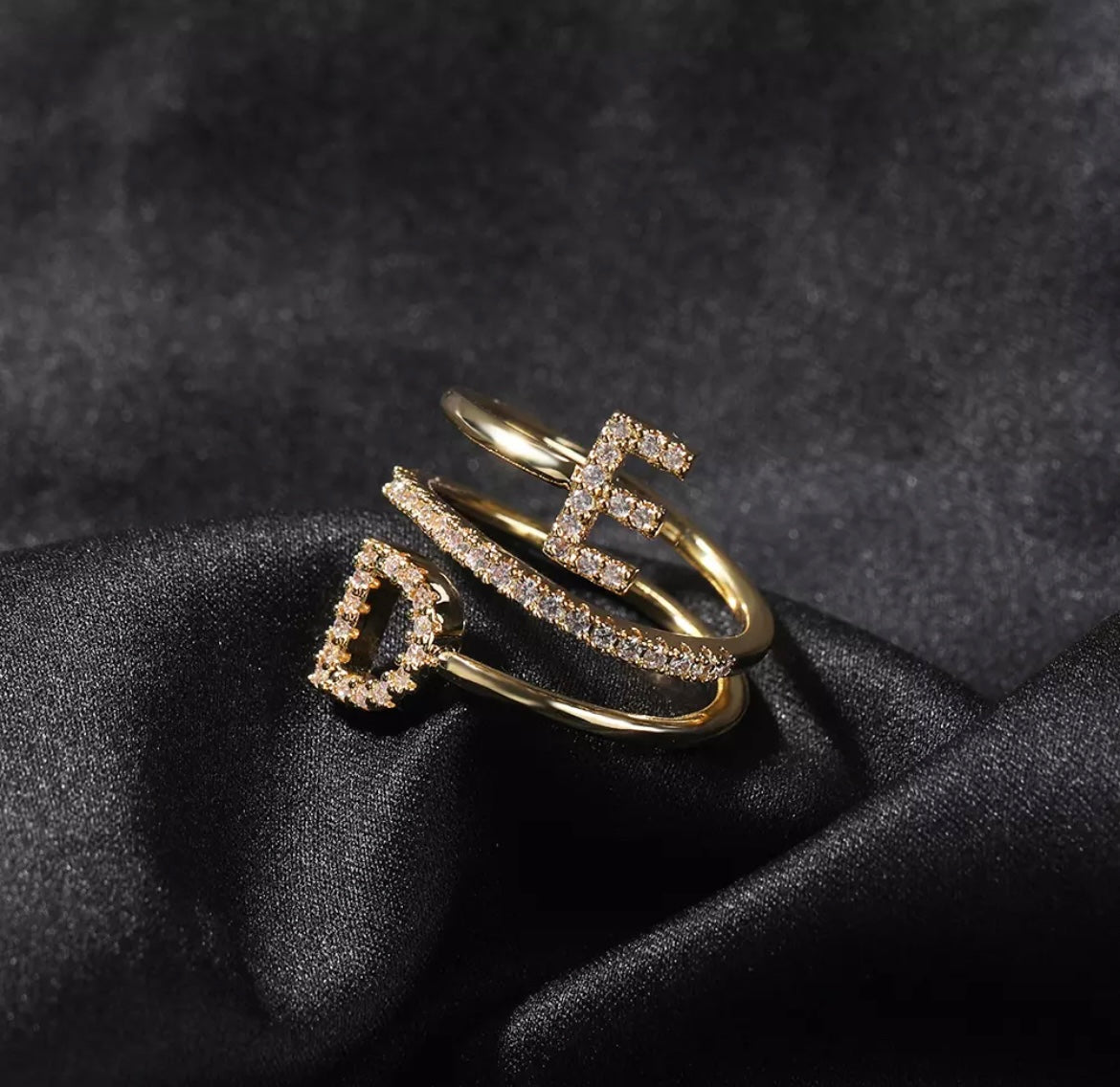 Custom Initials Ring