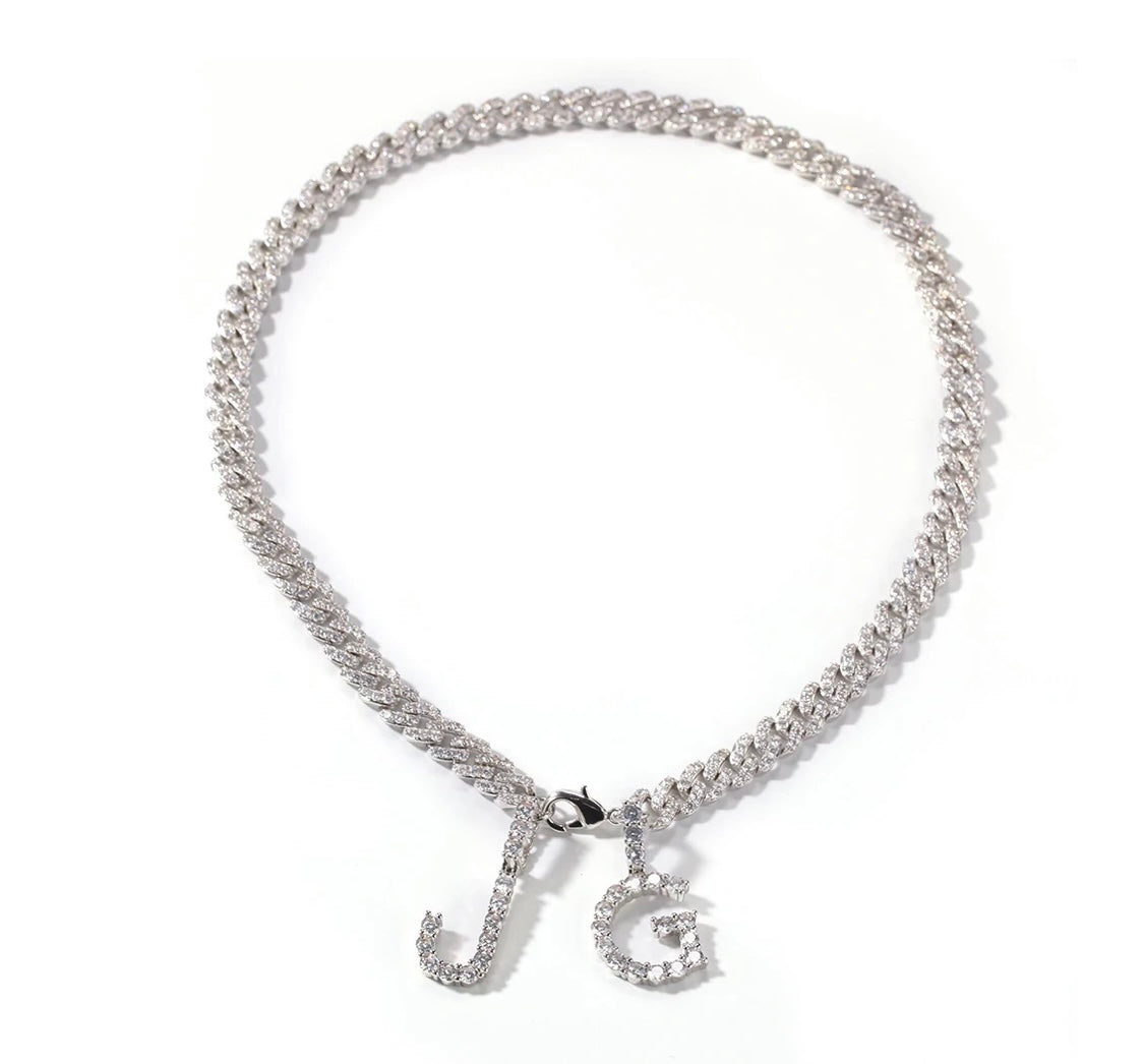 Custom Initial Cuban Chain