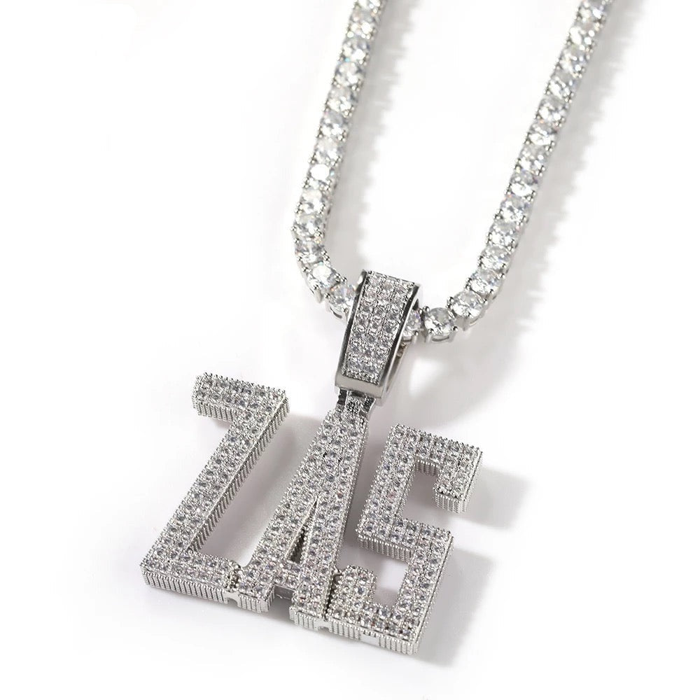 Icy Custom Square Necklace