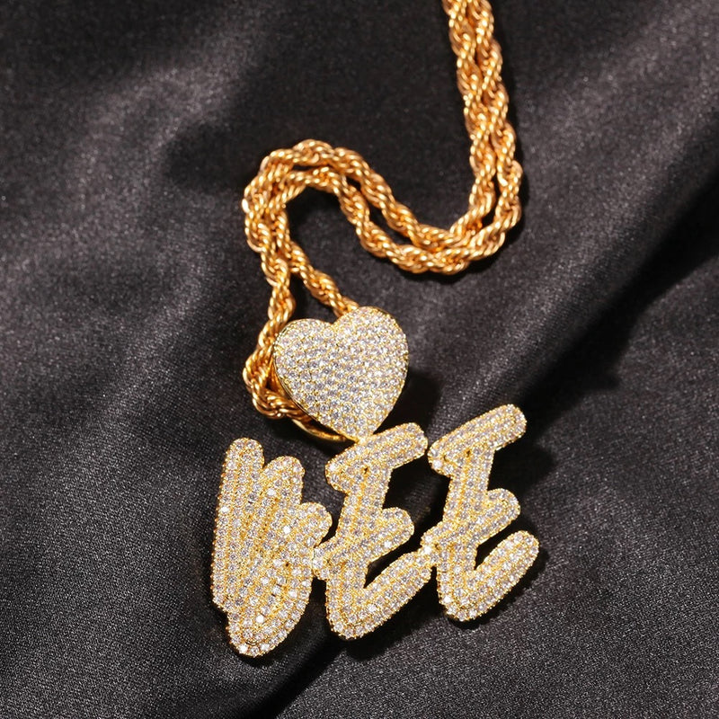 Rope Chain Heart Necklace