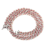 Two Tone Pink Cuban Necklace