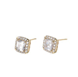 Glamour Square Earrings | 9MM