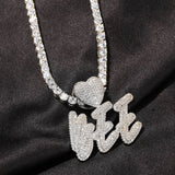 Icy Custom Heart Necklace