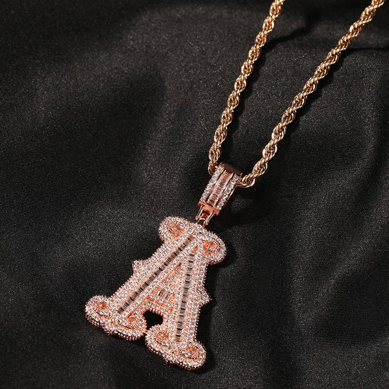 Iced Out Custom Font Necklace
