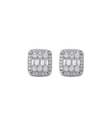 Icy Girl Baguette Studs