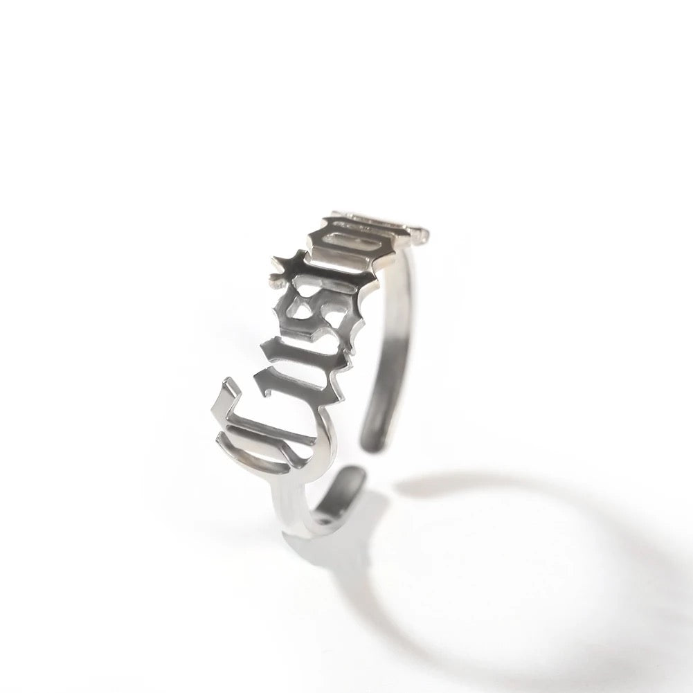 Custom Name Ring
