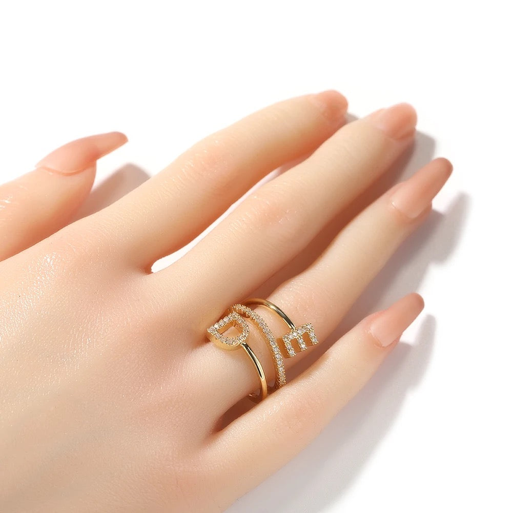 Custom Initials Ring