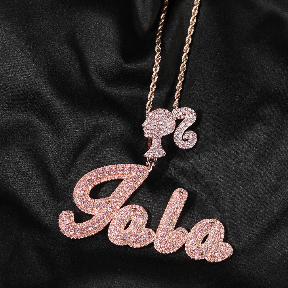 Barbie Square Baguette Necklace