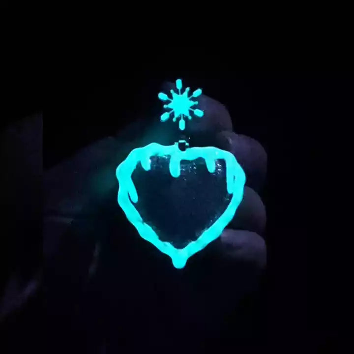 Glow in the Dark Heart Necklace