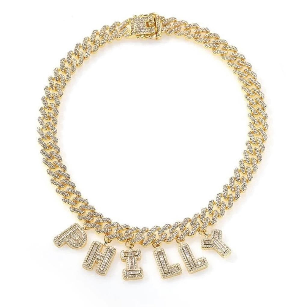 Custom Name Charm Chain