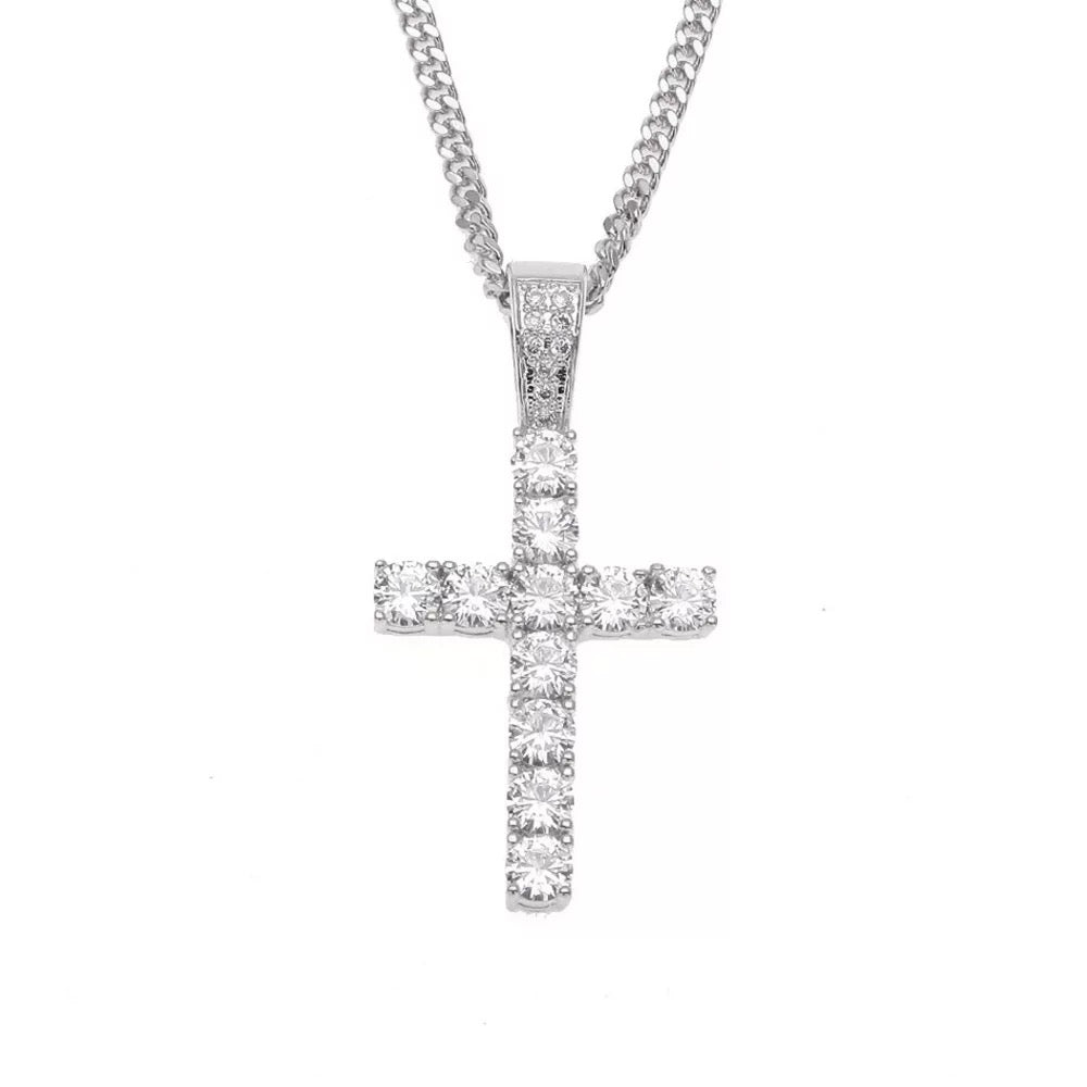 Icy Cross Necklace