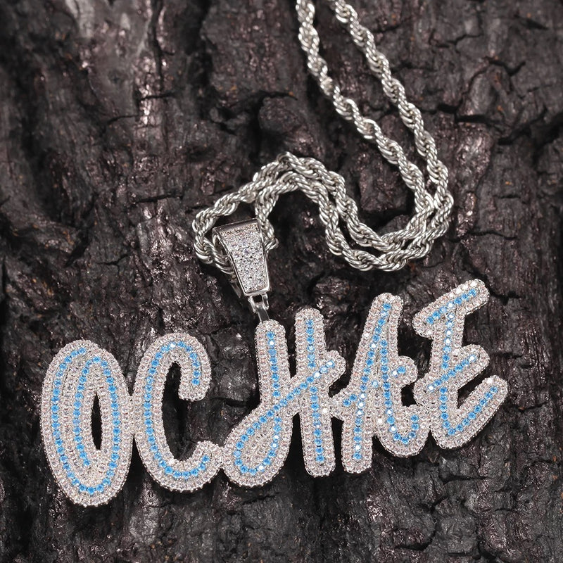 Two Tone Custom Name Chain