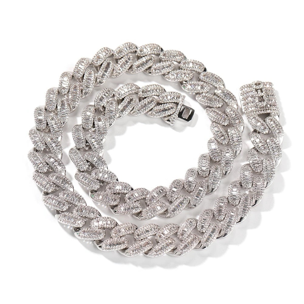 Custom Initials Baguette Cuban | 14MM