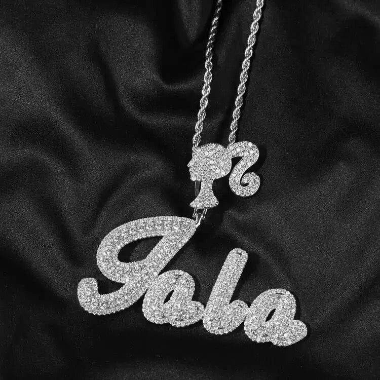 Barbie Square Baguette Necklace