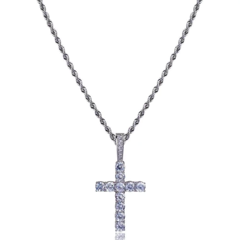 Icy Cross Necklace
