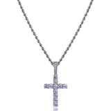 Icy Cross Necklace