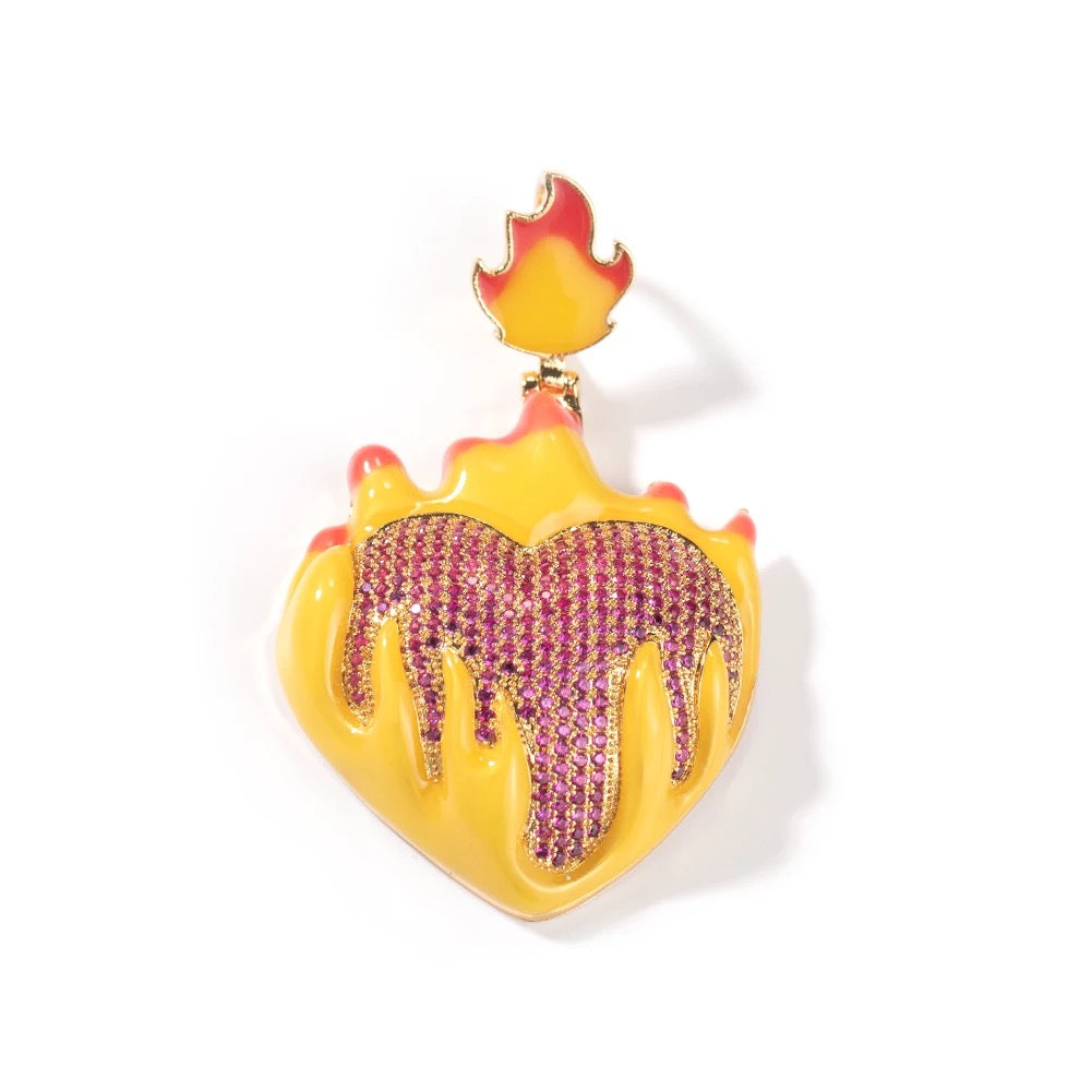 Glow in the Dark Heart Necklace