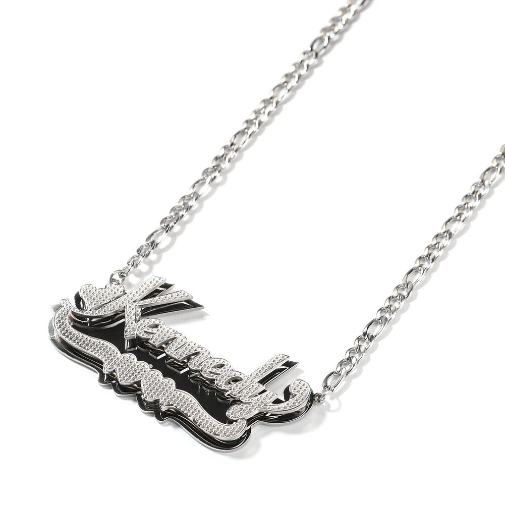 Double Plated Nameplate Necklace