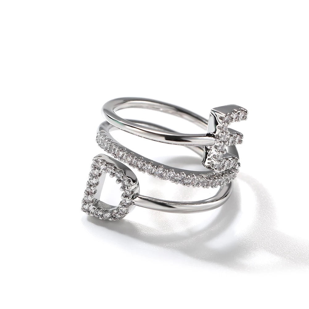 Custom Initials Ring