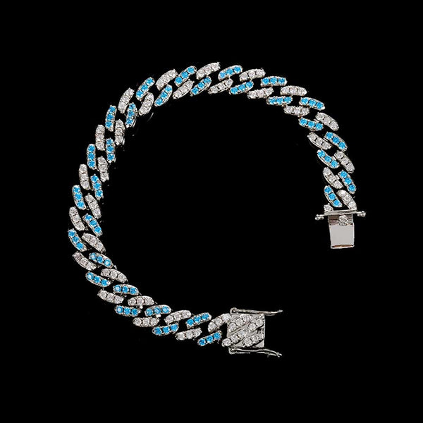 Blue Bliss Cuban Bracelet