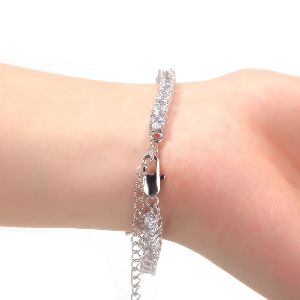 Nameplate Tennis Bracelet