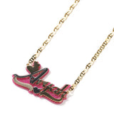 Glitter Plated Nameplate Necklace