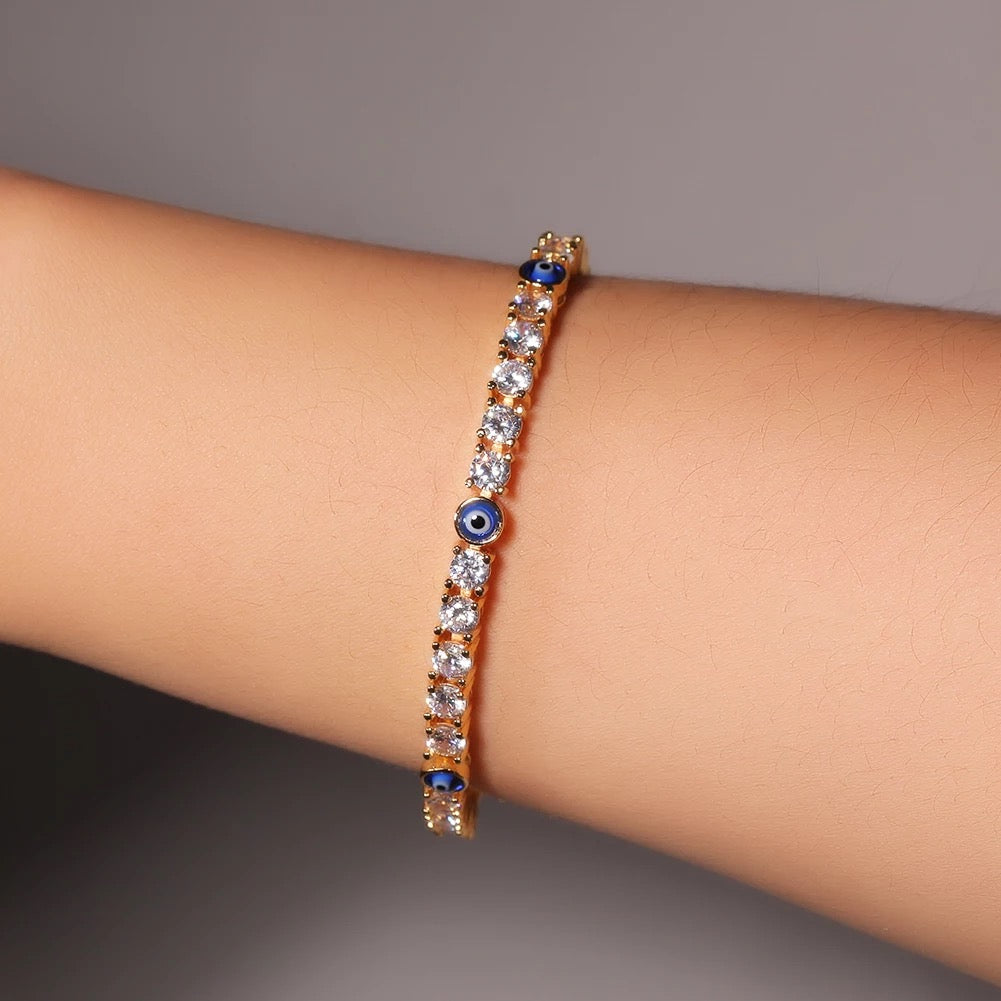 Evil Eye Tennis Bracelet
