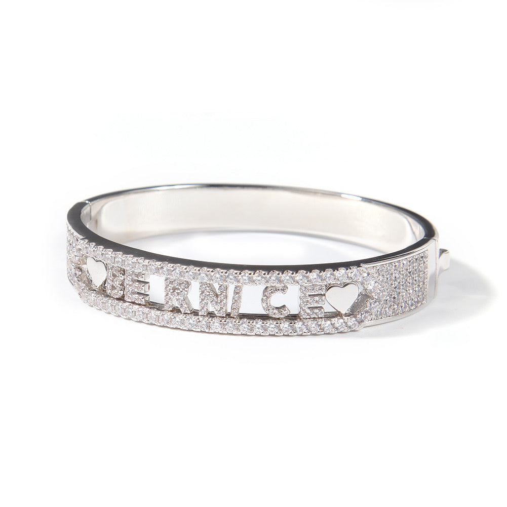 Thick Custom Name Bangle
