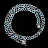 Blue Bliss Cuban Necklace