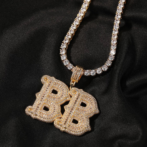 Iced Out Custom Font Necklace