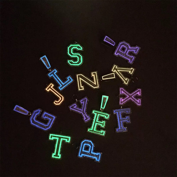 Glow in the Dark Initial Necklace