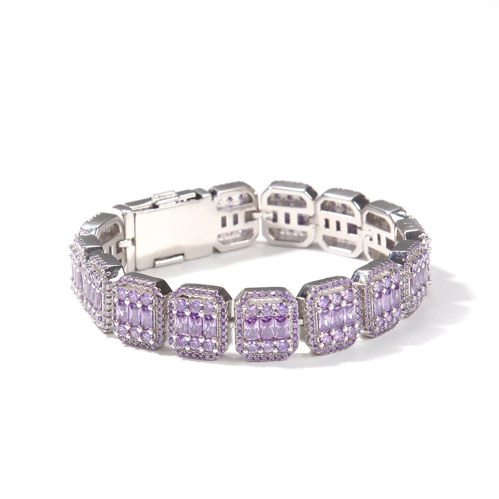 Frosted Square Baguette Bracelet