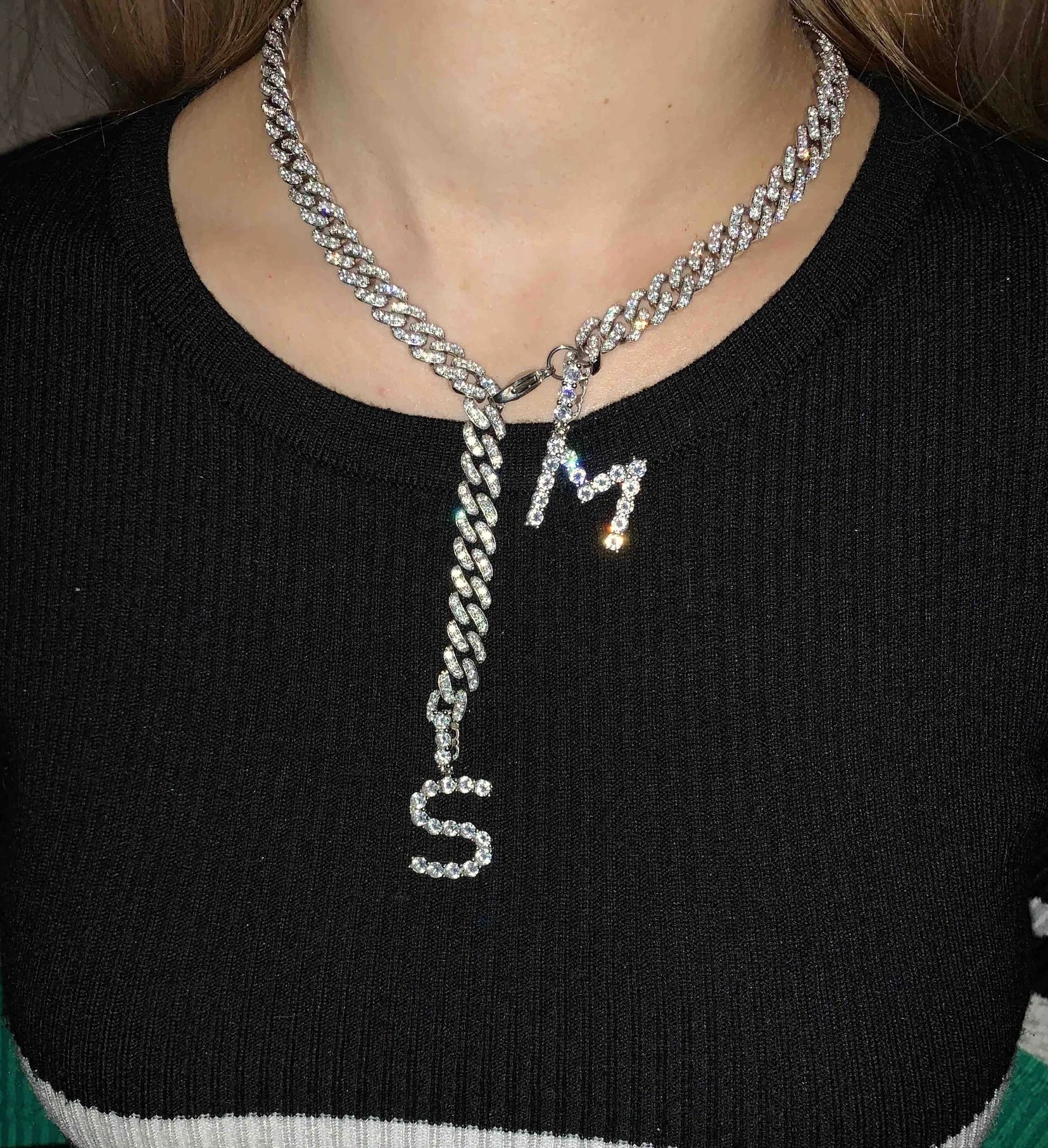 Custom Initial Cuban Chain