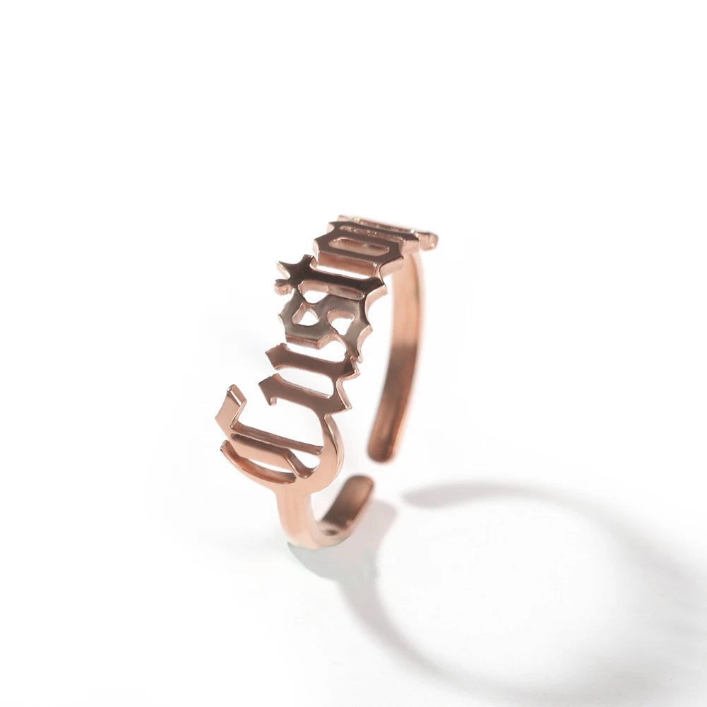 Custom Name Ring