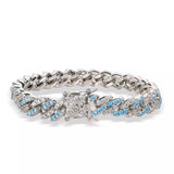 Blue Bliss Cuban Anklet