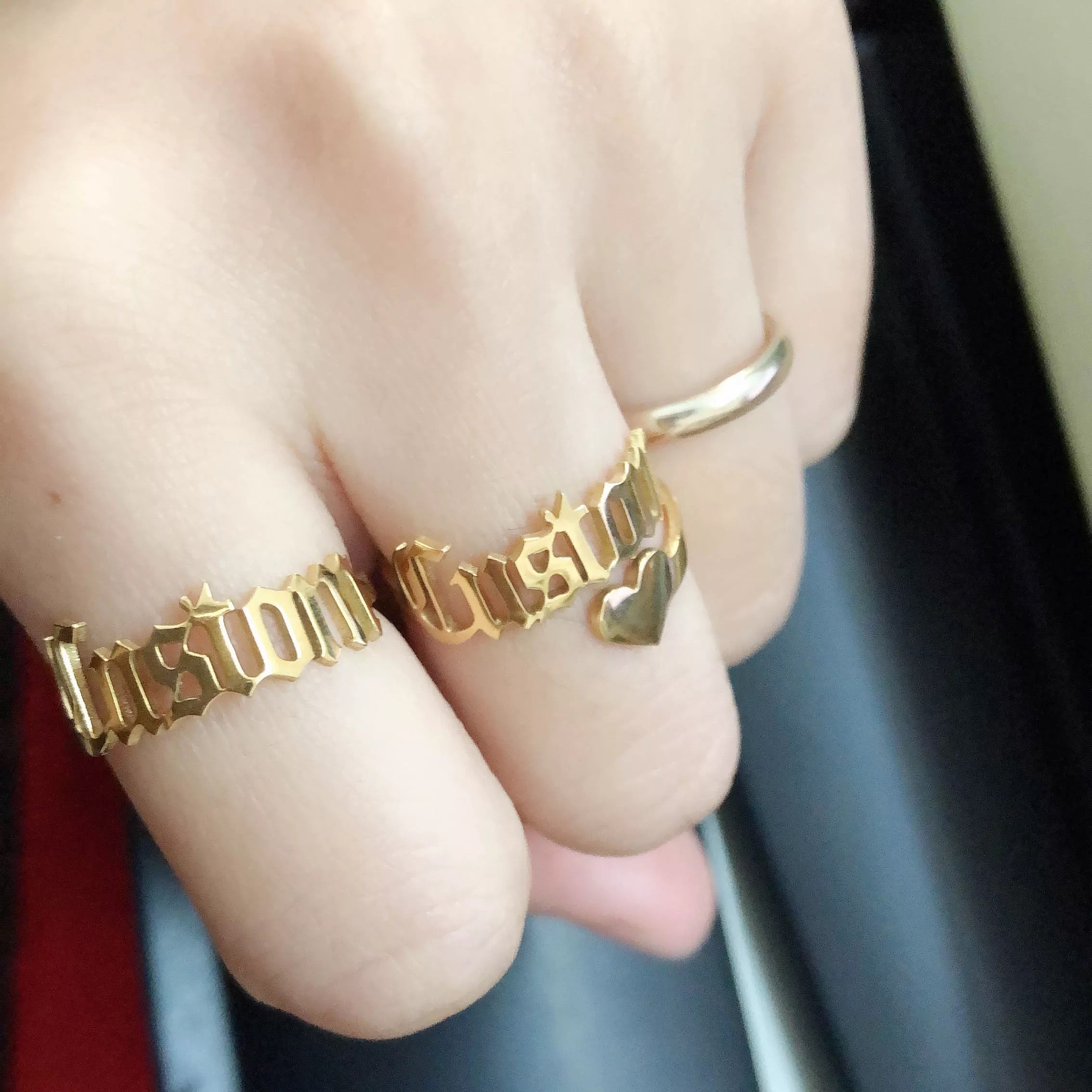 Custom Name Ring