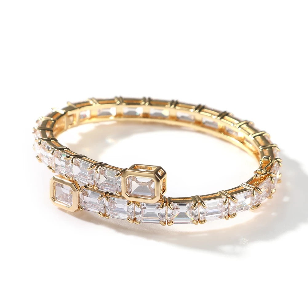 Princess Cut Baguette Bracelet