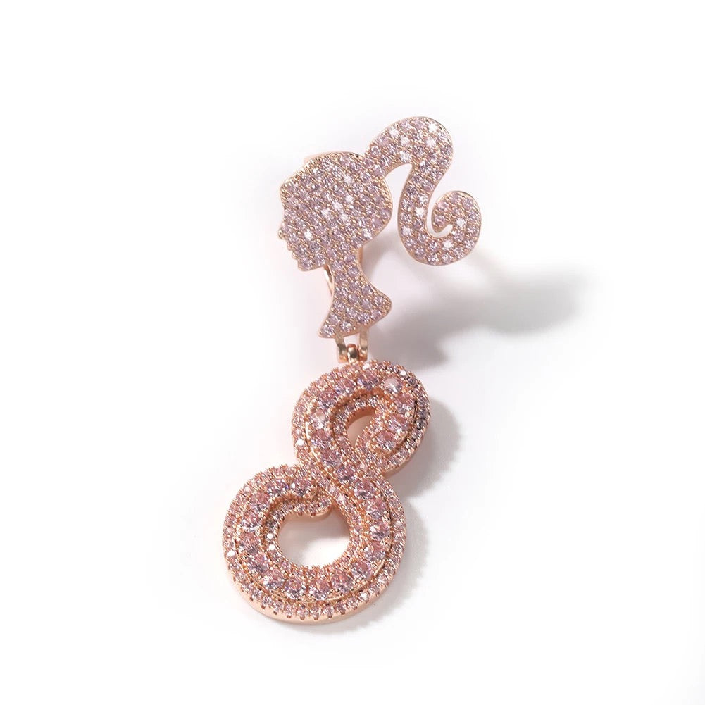 Barbie Initial Rope Chain Necklace