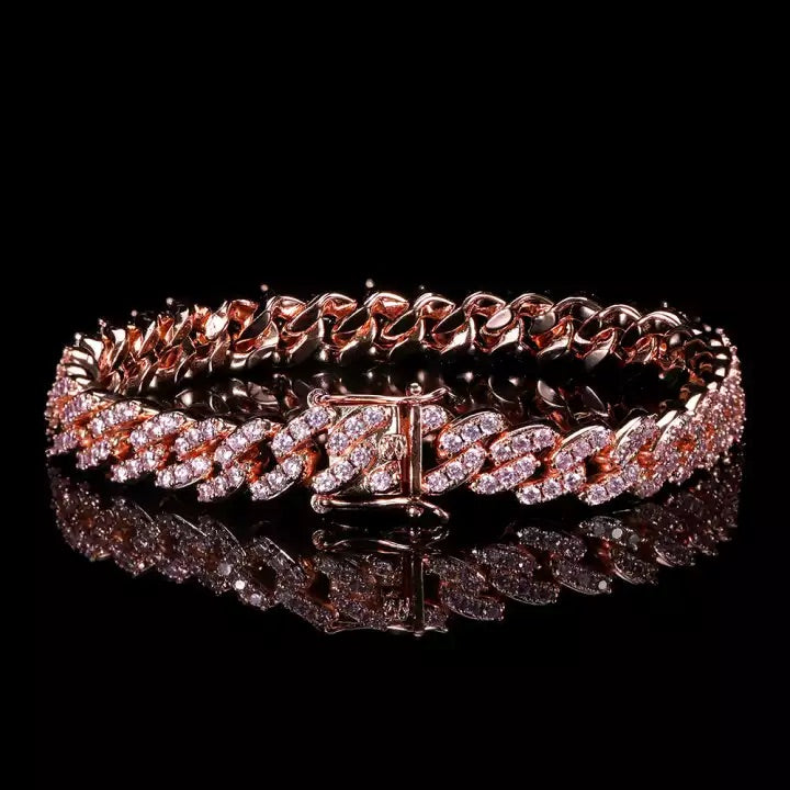 Pink Dreamy Cuban Link Bracelet